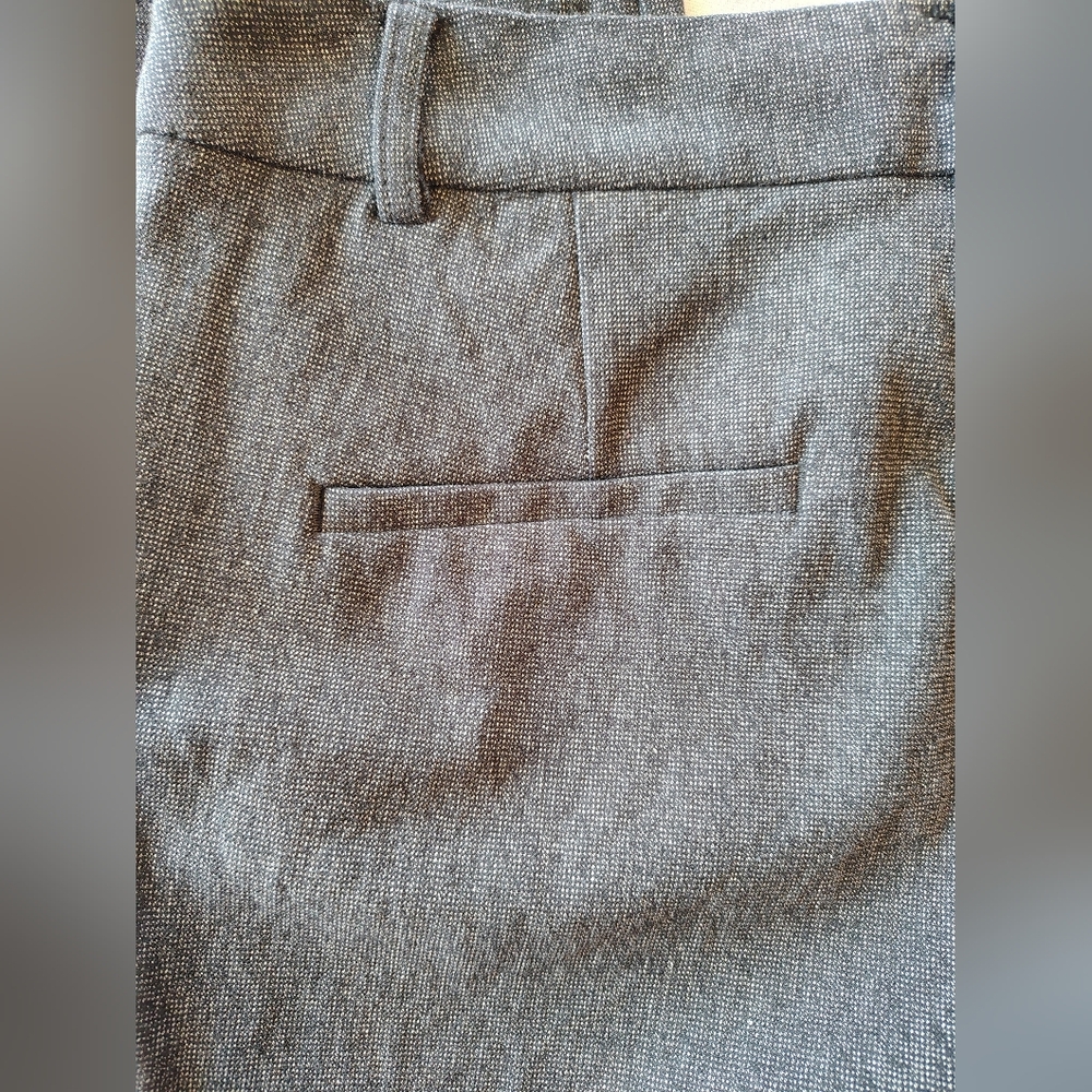 LOFT The Sutton Skinny Heathered Charcoal Gray Women's Dress Slacks Size 8 NWOT - Picture 8 of 12